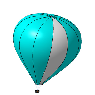 Ballon / montgolfière solaire 10m³