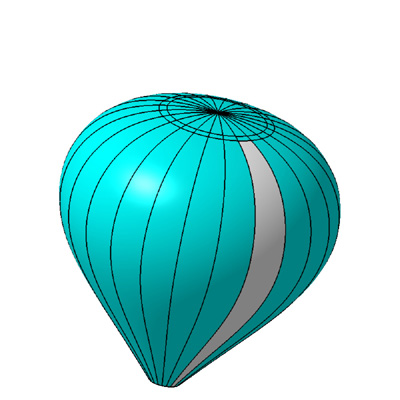 Ballon solaire / montgolfière solaire 1420m³