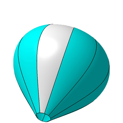 Ballon / montgolfière solaire 3.6m³