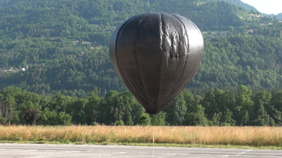 10m³ solar balloon in flight