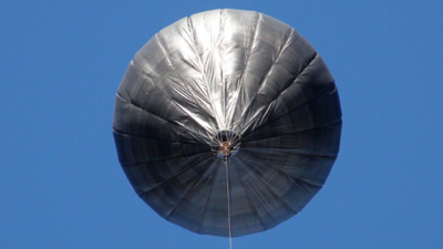 Bottom view solar balloon 67m³